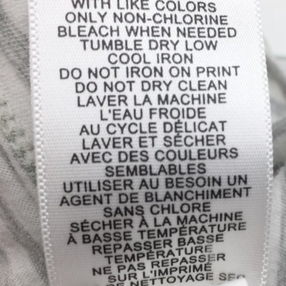 2 Tops Active USA Blue Long Sleeve + Banana Republic Gray Stripe Short Sleeve - Picture 5 of 9